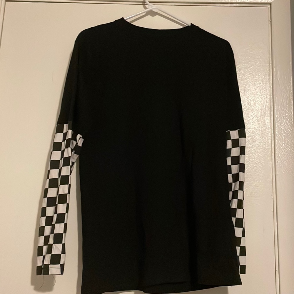 Hot topic checkered sleeve shift